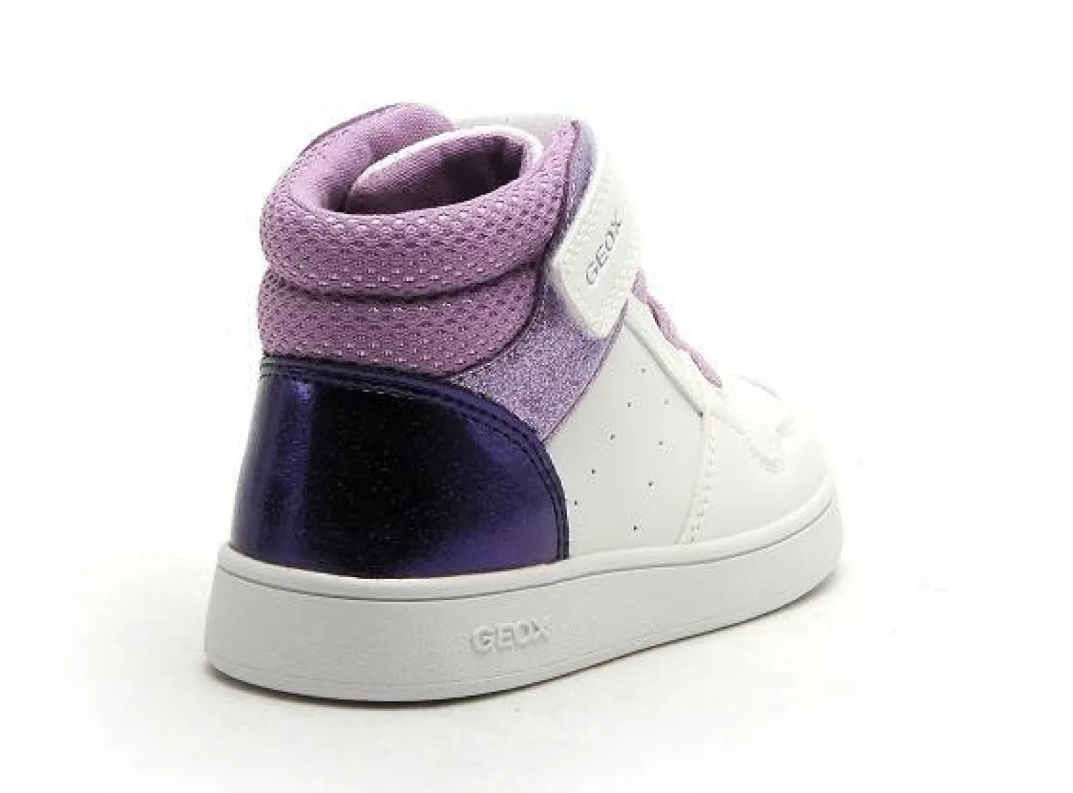 Geox B ECLYPER GIRL B465MA Blanc Baskets Montantes Fille
