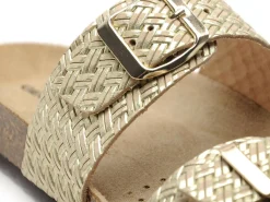 Geox D BRIONIA D35LSL Or Mules et Sabots Plats Femme
