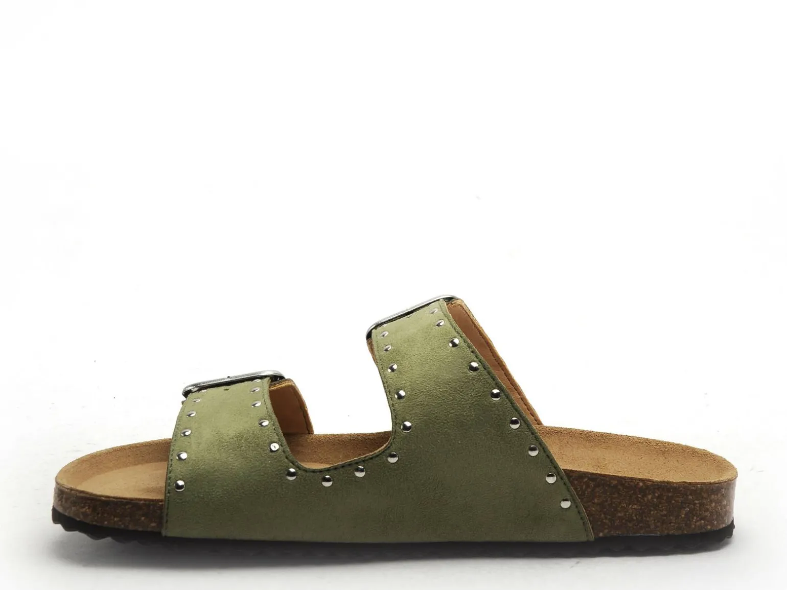 Geox D BRIONIA R D55Y31 Kaki Mules et Sabots Plats Femme