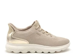 Geox D SPHERICA PLUS D557MA Beige Baskets Basses Femme