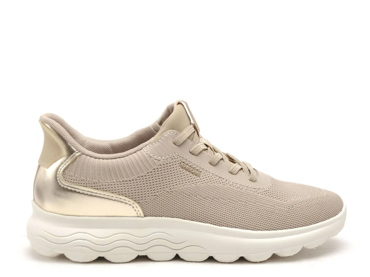 Geox D SPHERICA PLUS D557MA Beige Baskets Basses Femme