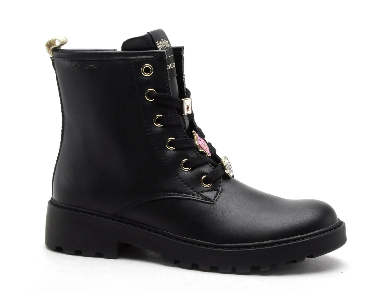 Geox J CASEY FILLE J5620B Harry Potter Noir Boots et Bottes Fille