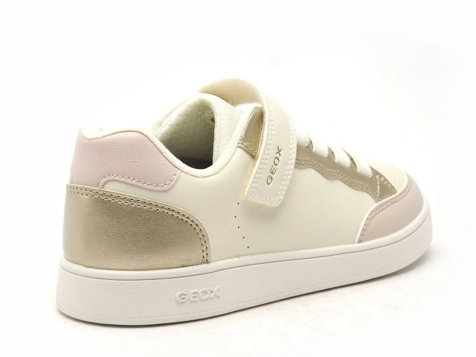 Geox J ECLYPER GIRL J65LRB Blanc Baskets Basses Fille