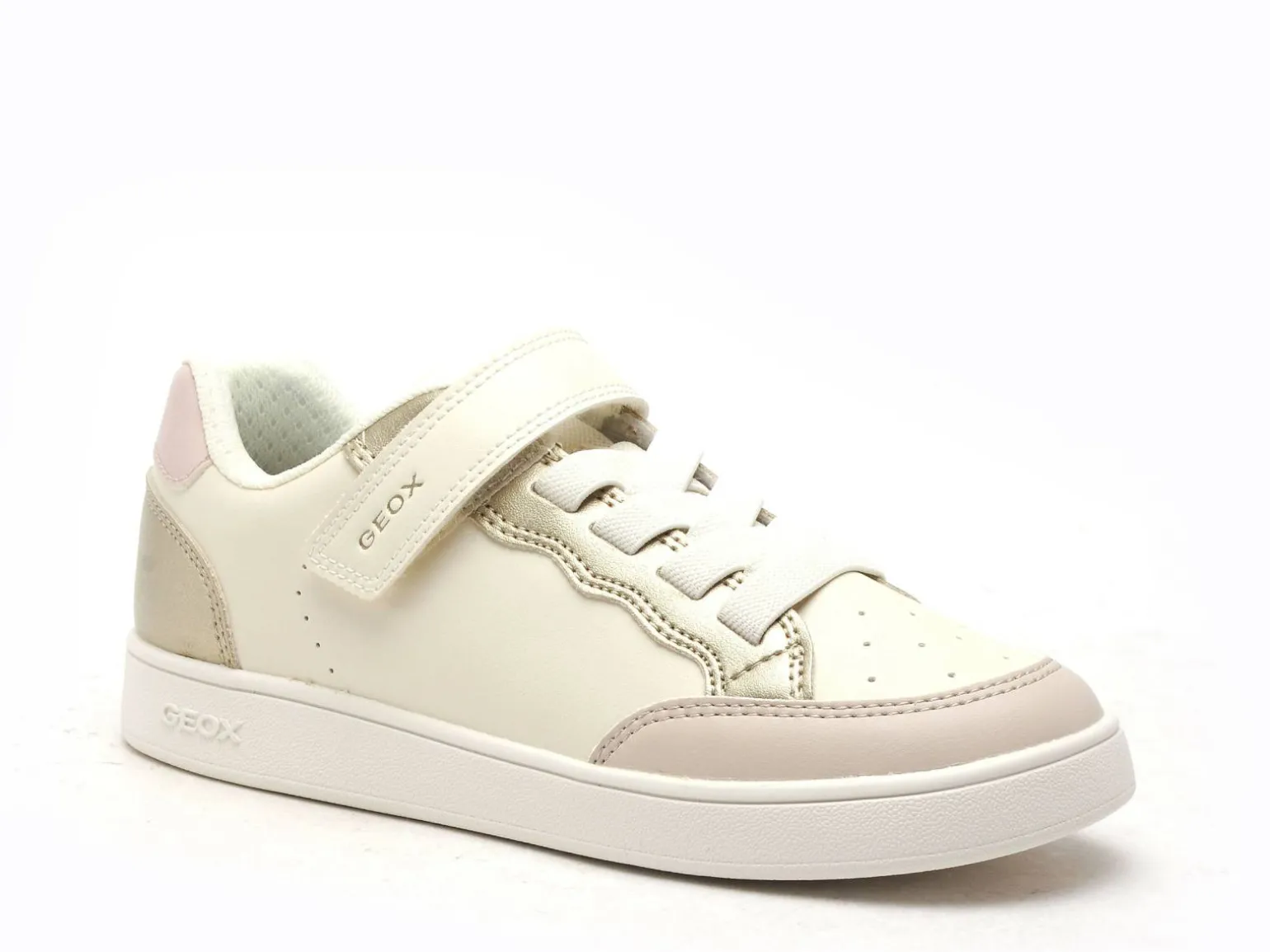 Geox J ECLYPER GIRL J65LRB Blanc Baskets Basses Fille