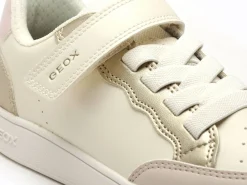Geox J ECLYPER GIRL J65LRB Blanc Baskets Basses Fille