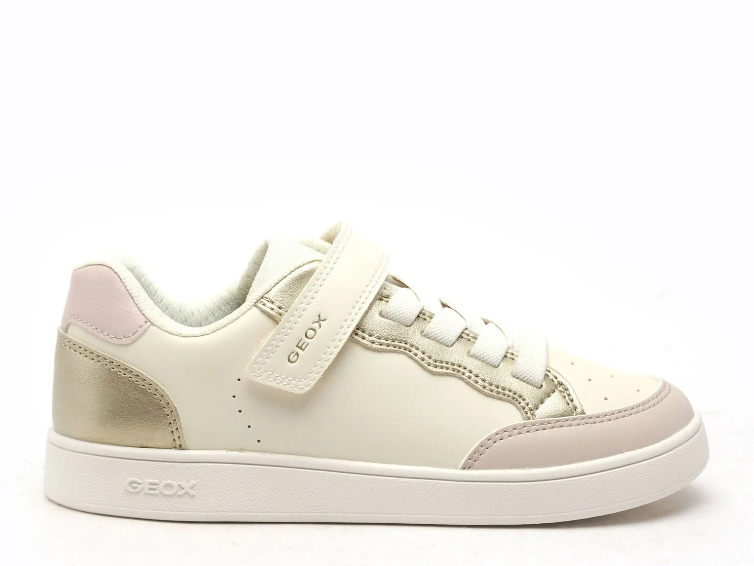 Geox J ECLYPER GIRL J65LRB Blanc Baskets Basses Fille