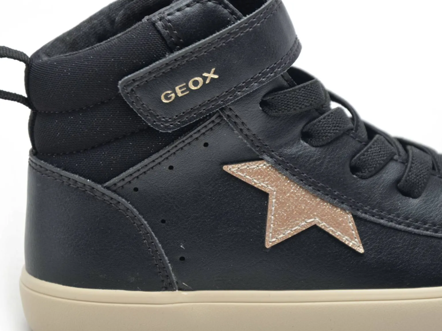Geox J GISLI GIRL J564NC Noir Baskets Montantes Fille