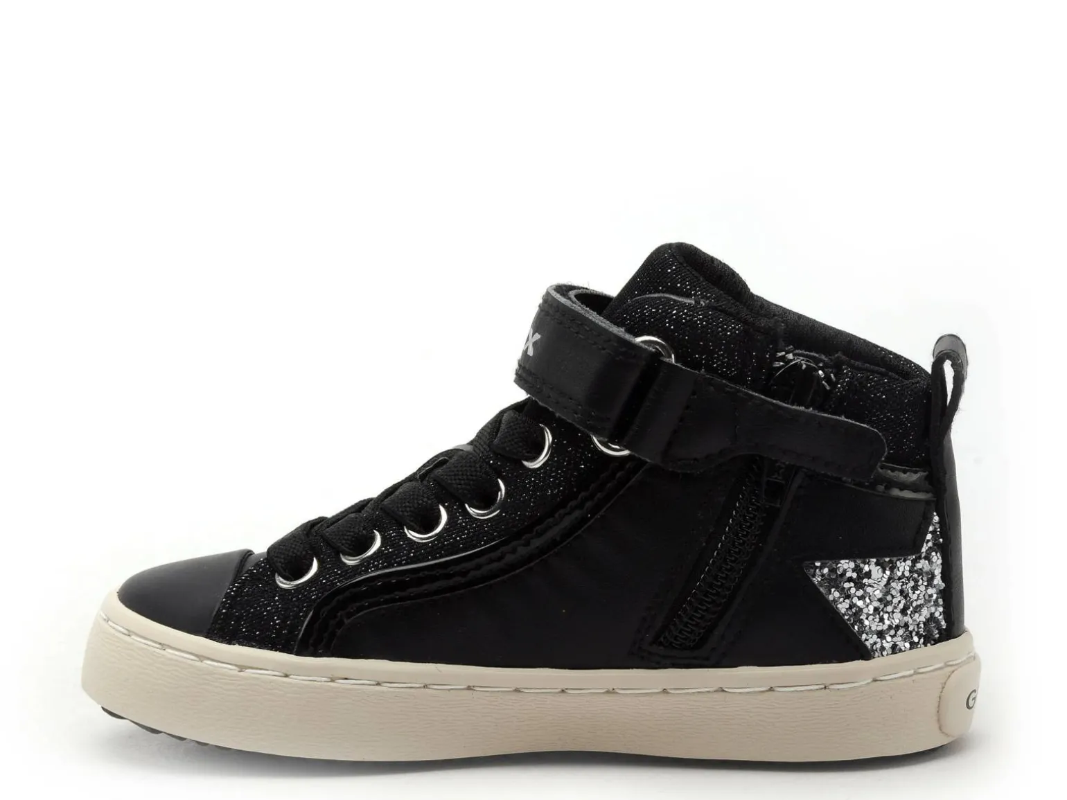 Geox J KALISPERA FILLE J944GM Noir Baskets Montantes Fille