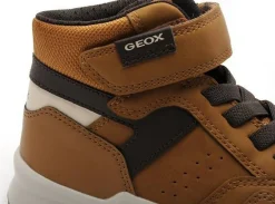 Geox J PERTH GARCON J367RF Marron Baskets Montantes Garçon