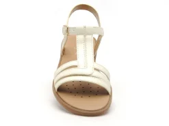 Geox J SANDALE KARLY FILL J6535B Blanc Sandales Fille