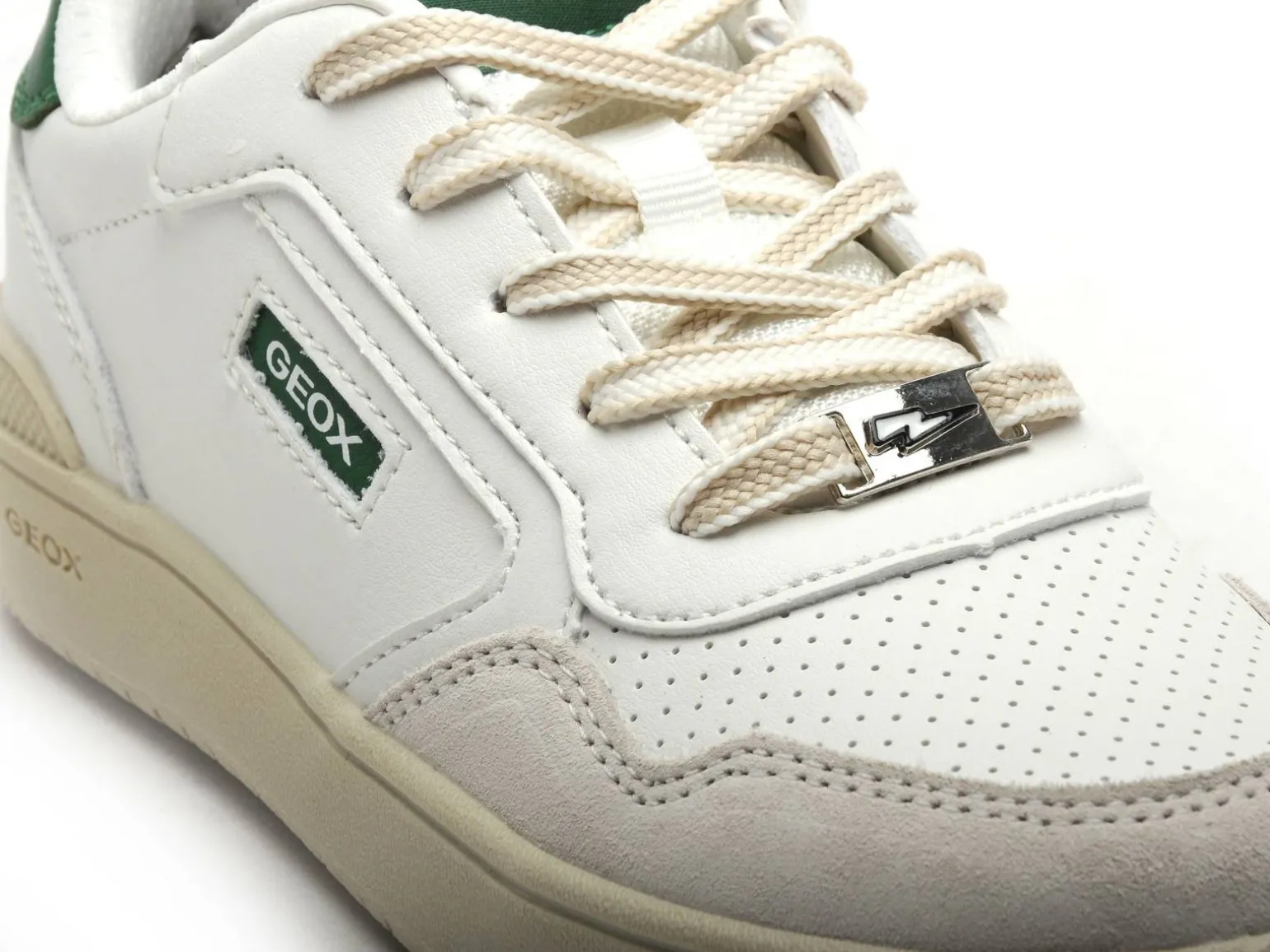 Geox J WASHIBA BOY J55LQD Blanc Baskets Basses Garçon
