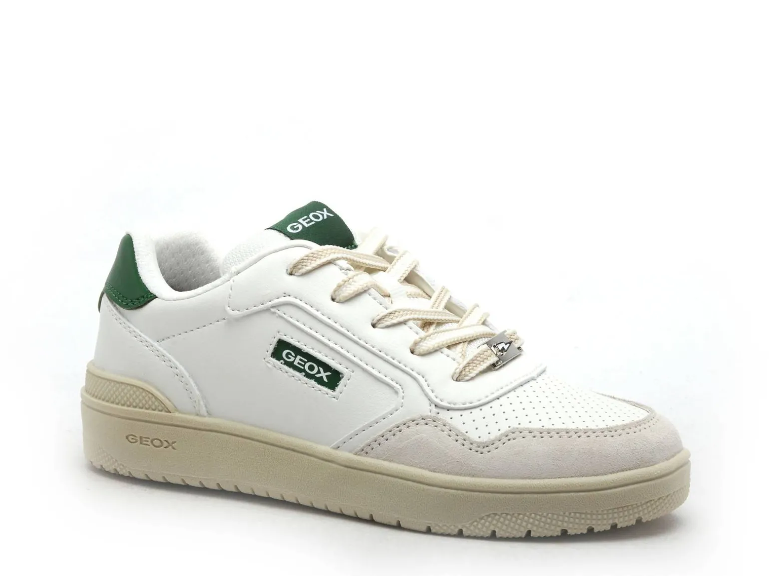 Geox J WASHIBA BOY J55LQD Blanc Baskets Basses Garçon