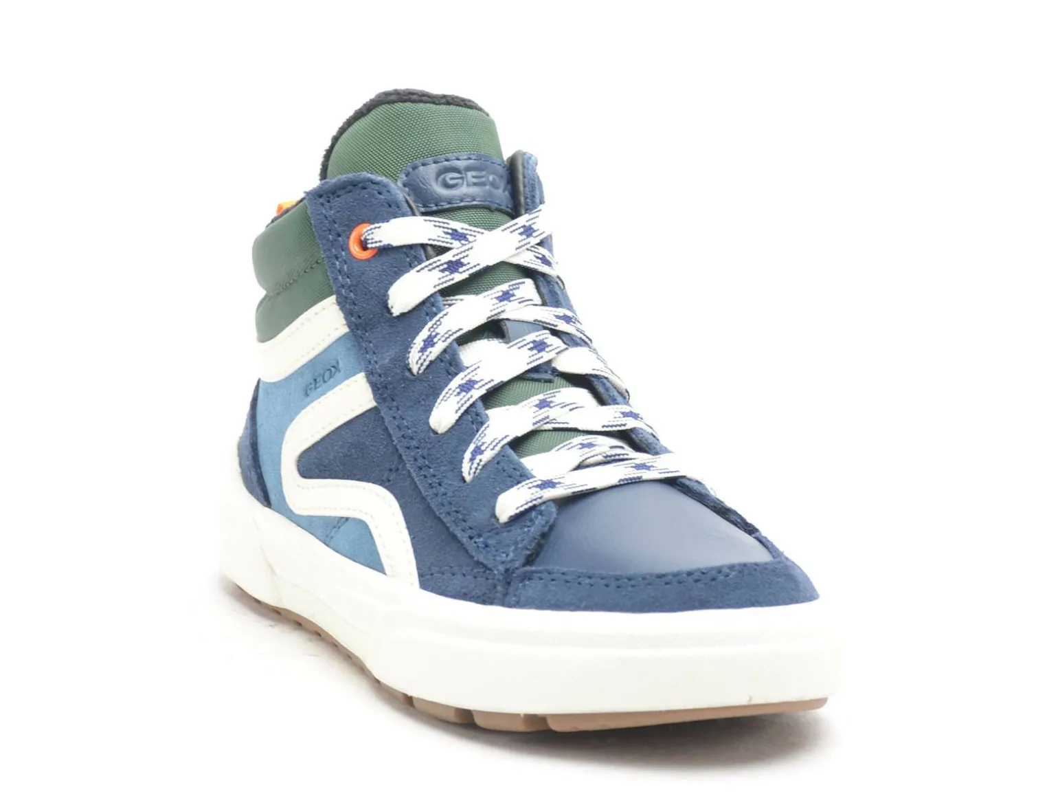 Geox J WEEMBLE BOY J36HAA Bleu Baskets Montantes Garçon