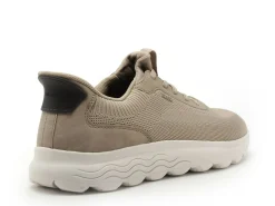 Geox U55MPA Beige Baskets Basses Homme