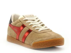 Gola BASKETS ELAN GLITZ CLB490 Beige Baskets Basses Femme