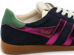 Gola BASKETS ELAN GLITZ CLB490 Bleu Baskets Basses Femme