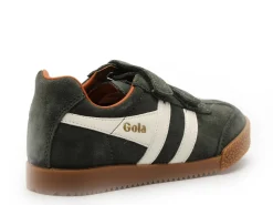 Gola Baskets HARRIER STRAP CKA192 Kaki Baskets Basses Garçon