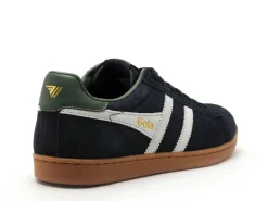 Gola EQUIPE II SUEDE CMB387 Bleu et Blanc Baskets Basses Homme