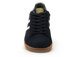 Gola EQUIPE II SUEDE CMB387 Bleu et Blanc Baskets Basses Homme