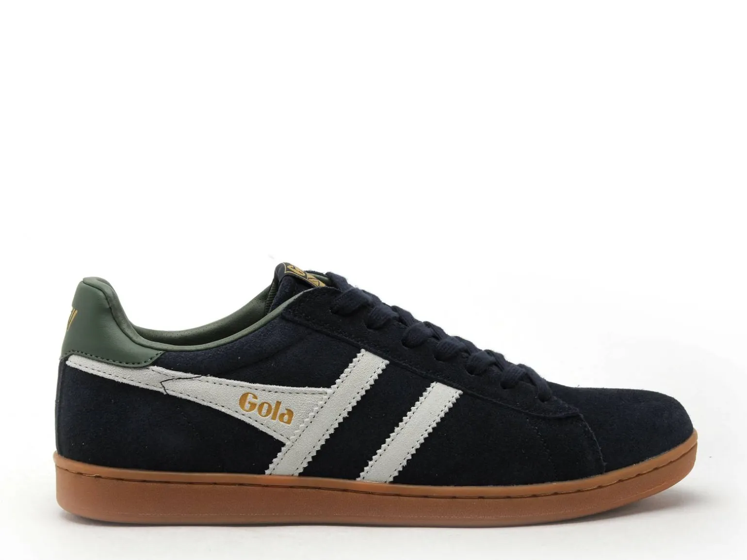 Gola EQUIPE II SUEDE CMB387 Bleu et Blanc Baskets Basses Homme