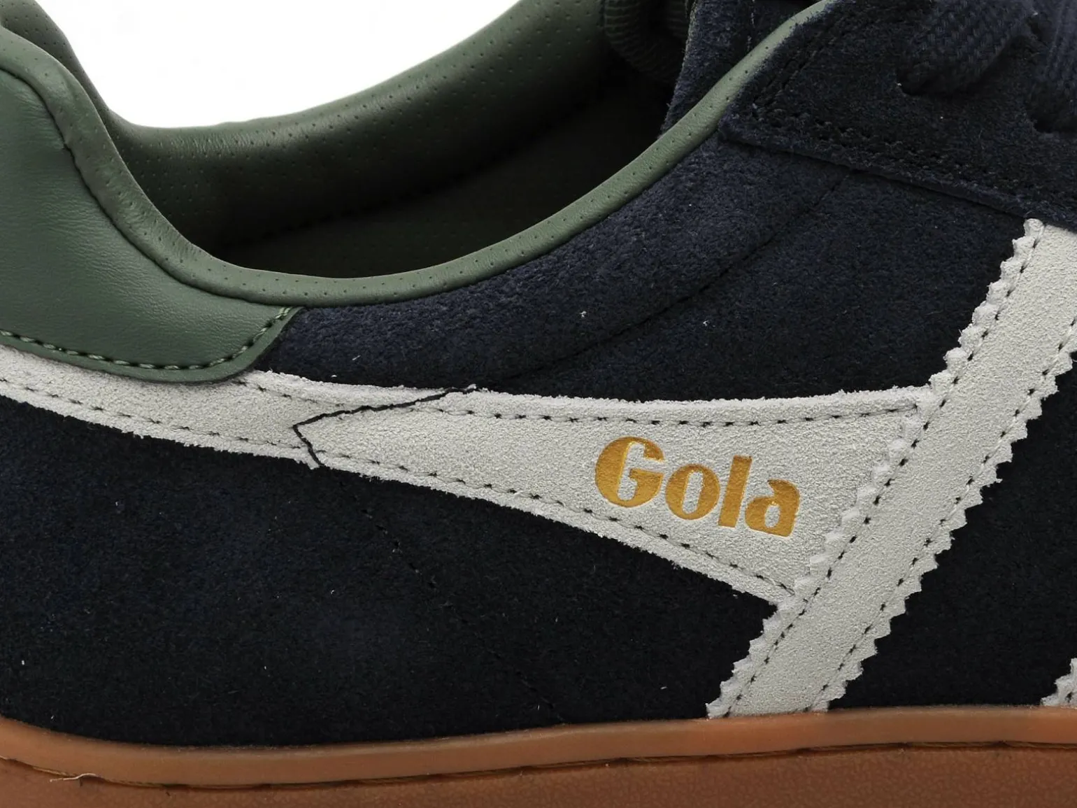 Gola EQUIPE II SUEDE CMB387 Bleu et Blanc Baskets Basses Homme