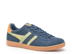 Gola EQUIPE2 SUEDE CMB387 Bleu Baskets Basses Homme
