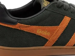 Gola EQUIPE2 SUEDE CMB387 Kaki Baskets Basses Homme