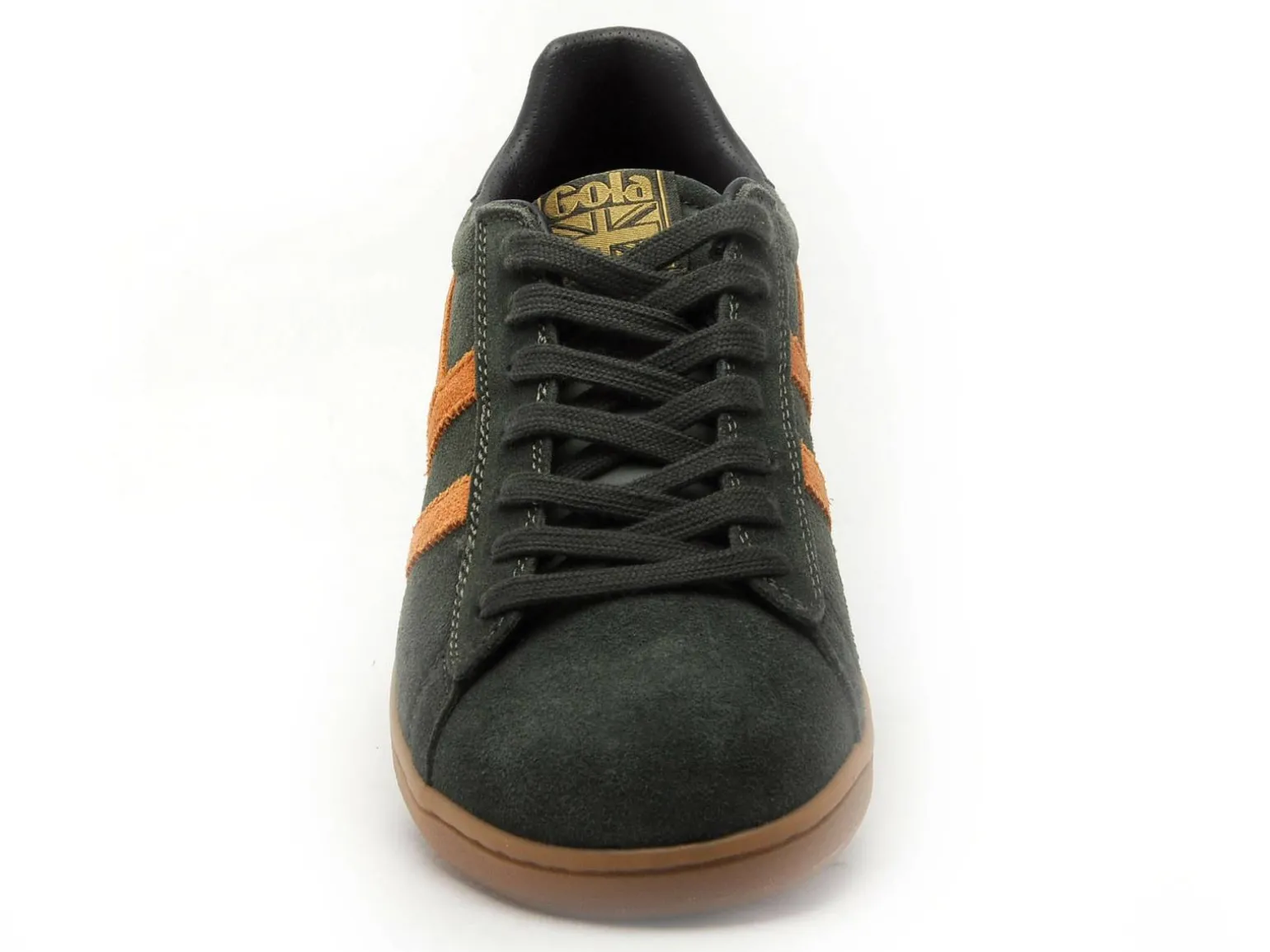 Gola EQUIPE2 SUEDE CMB387 Kaki Baskets Basses Homme