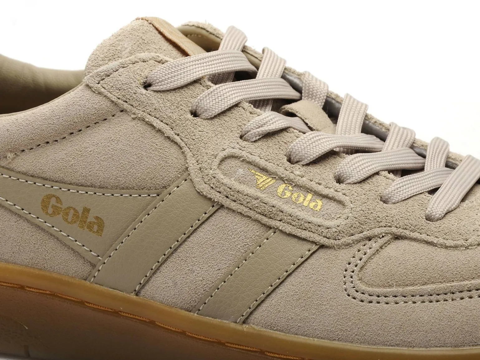 Gola HAWK SUEDE 86 CLB571 Beige Baskets Basses Femme