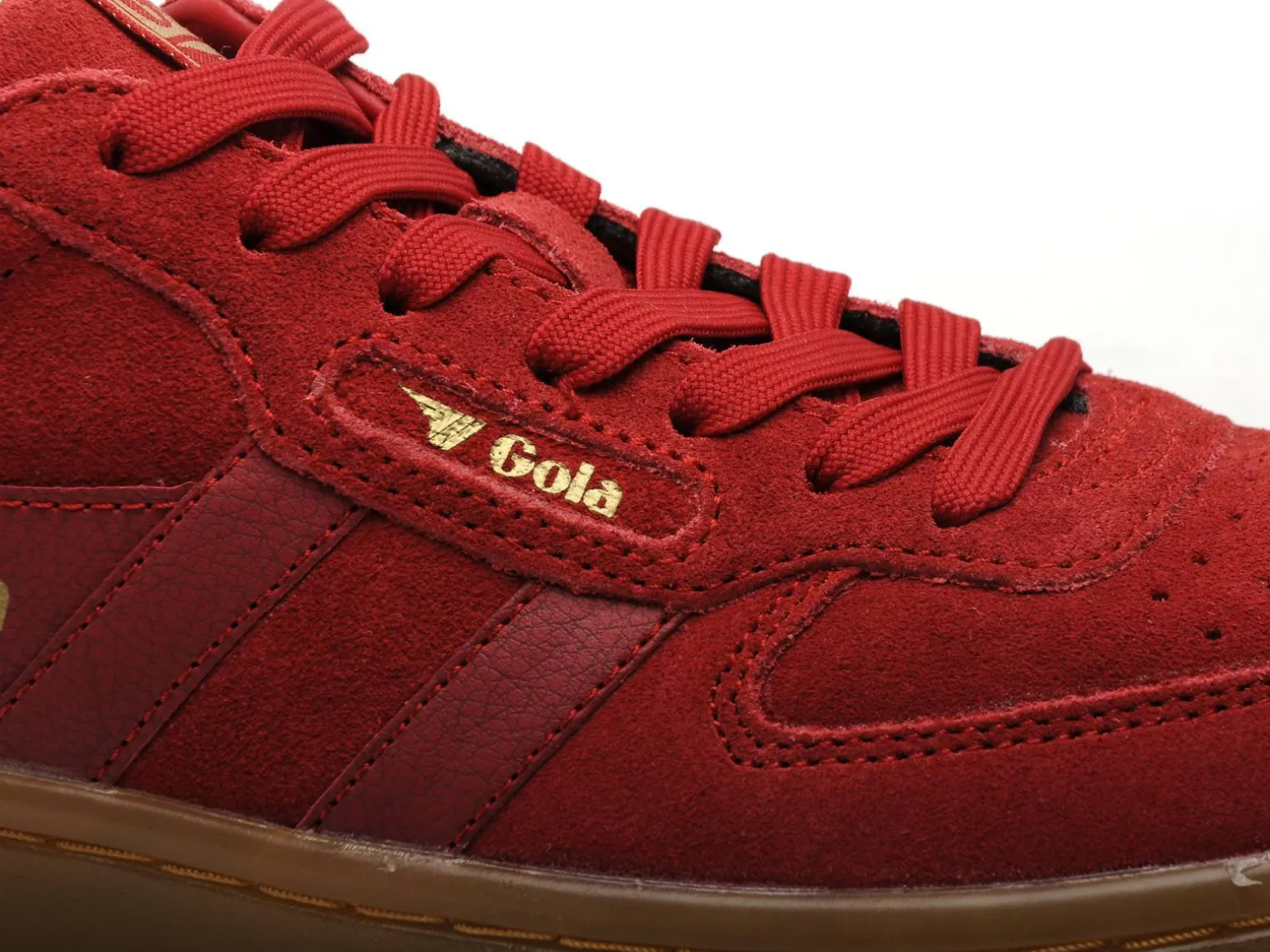 Gola HAWK SUEDE 86 CLB571 Rouge Baskets Basses Femme