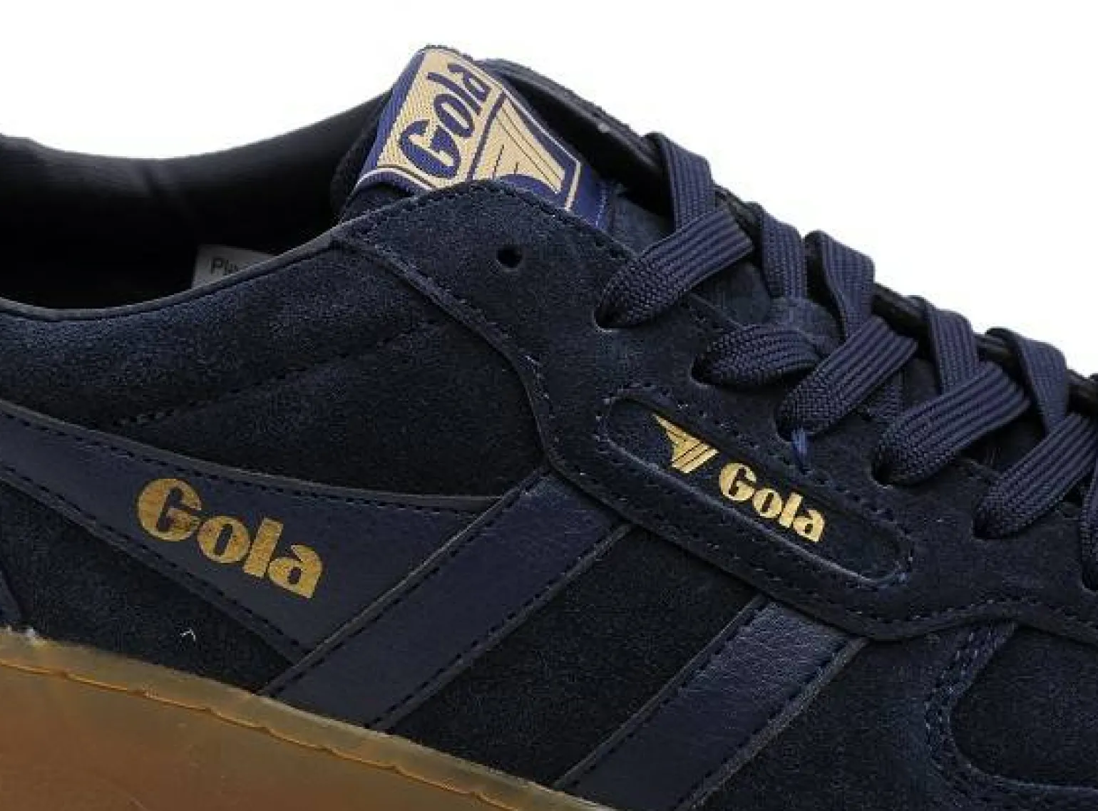 Gola HAWK SUEDE 86 CMB571 Bleu Baskets Basses Homme