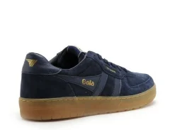 Gola HAWK SUEDE 86 CMB571 Bleu Baskets Basses Homme
