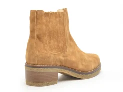 Gr LEOFIL Chelsea Marron Boots et Bottines à Talons Femme