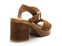 Gr TANA Marron Sandales à Talons Femme