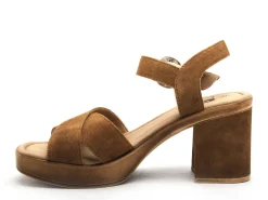 Gr TANA Marron Sandales à Talons Femme