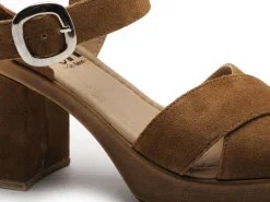 Gr TANA Marron Sandales à Talons Femme