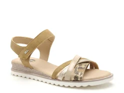 Gr XIABY Beige Sandales Plates Femme