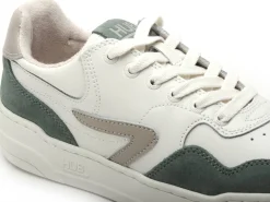 Hub COURT L68 Blanc et Vert Baskets Basses Homme