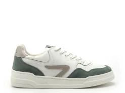 Hub COURT L68 Blanc et Vert Baskets Basses Homme