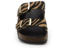 I am 6497S 801 Multicolore Mules et Sabots Plats Femme