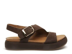 Inuovo A96064 Marron Sandales Plates Femme