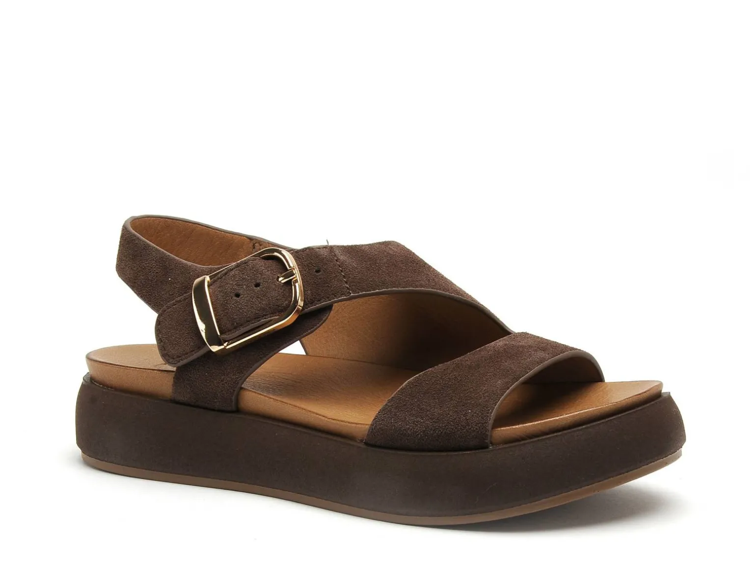 Inuovo A96064 Marron Sandales Plates Femme