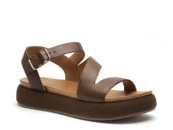 Inuovo A96001 Marron Sandales Plates Femme