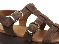 Inuovo A96046 Marron Sandales Plates Femme