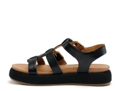 Inuovo A96046 Noir Sandales Plates Femme