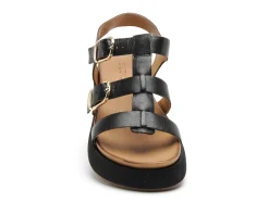 Inuovo A96046 Noir Sandales Plates Femme