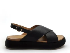 Inuovo A96005 Noir Sandales à Talons Femme