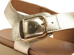 Inuovo A96064 Or Sandales Plates Femme