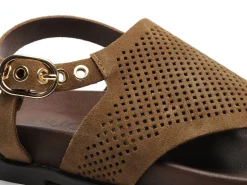 Inuovo D51015 Marron Sandales Plates Femme