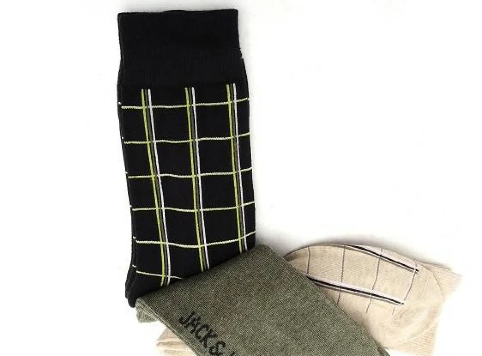 Jack and Jones JACARTHUR SOCKS 3 PACK SN Multicolore Accessoires Homme
